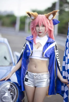 FGO Tamamo Mae Racing Girl@Yanzi нерушима (9 фото)