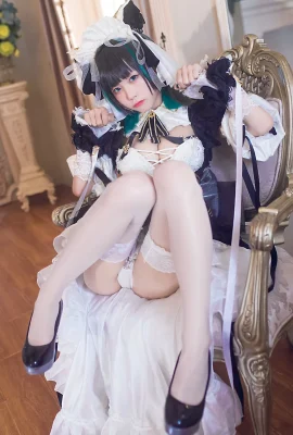 coser Shui Miao aqua Azur Lane Cheshire красивые ножки Косплей искушение картинки (9 фото)