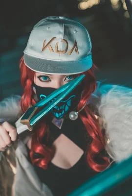 League of Legends Akali@Liang Yu, которая каждый день просит фотографии (9 фото)