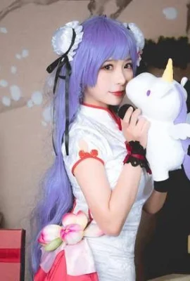 Kawaii COSER девушка Suyu Yuyu COS «Azur Lane» коллекция изображений чеонгсама с единорогом (15 фото)