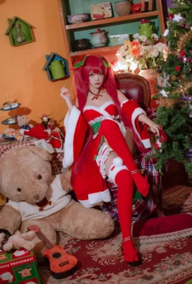 Date A Live Itsuka Kotori Christmas @二zzoNisa- (9 фото)