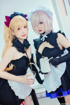 Fate/GrandOrder Doujin Maid ver. Эрешкигаль: @-сладкий маринованный дым-, Маш Кирилет: @quick-frozen карликовый радар (9 фото)